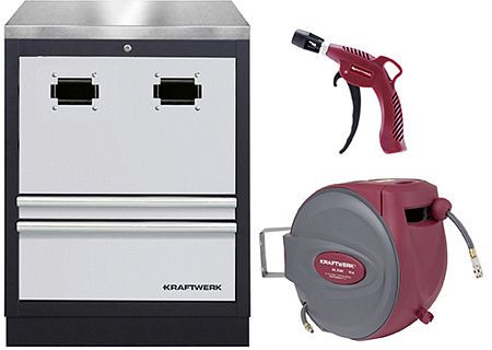 Kraftwerk PRO LINE Schrank für Kabelaufroller+rostfreie Platte, 3964-28-98