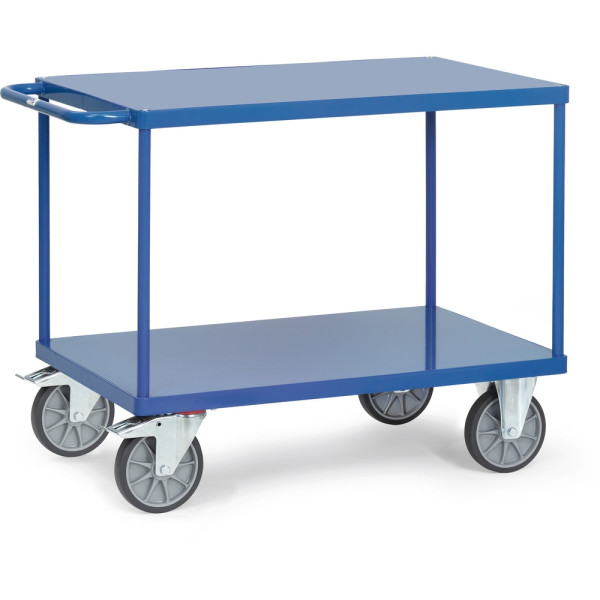 Fetra Tischwagen - Stahlblech-Plattformen bündig, Ladefläche 850 x 500 mm, Etagenhöhen: 228, 860 mm, 2400B