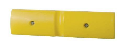 DENIOS Wand-Schutzprofil 500, aus Polyethylen (PE), gelb, 500 x 50 x 125 mm, Set = 2 Stück, 180-151