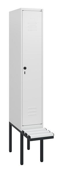 C+P Umkleidespind Classic PLUS, 1950x300x815mm, 9016/9016, Drehriegel, 0800405-10 S10044