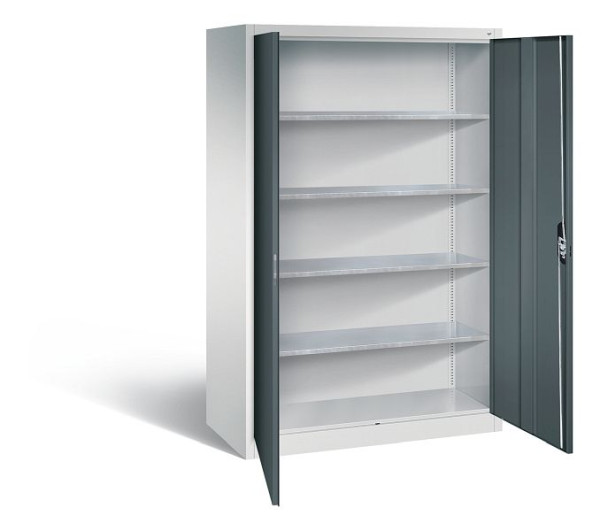 C+P Werkzeugschrank Acurado, H1950xB1200xT600mm, Farbe: Lichtgrau / Anthrazitgrau, Muldengriff, 8932-00 S10792