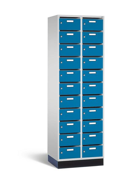 C+P Verteilerschrank, H1950xB620xT490mm, Farbe: Lichtgrau / Lichtblau, 8170-211 S10001