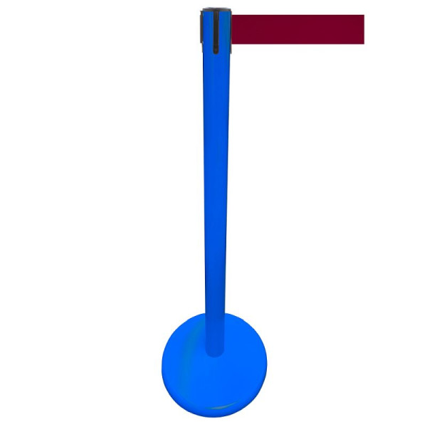 Stein HGS Personenleitsystem -P-LINE Future-, Metall/ blau, burgunder, mit Gurtendstück (Standard), 12793-1502