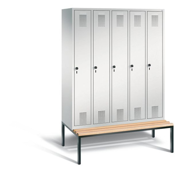 C+P Spind Evolo, 5 Abteile, H2090xB1480xT815 mm, Lichtgrau, 48050-50 S10001