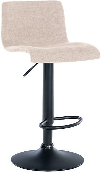 CLP Barhocker Branford Stoff, creme, 322229, 4251756490867