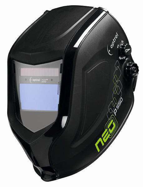 Produktbild von Optrel Schweißhelm neo p550 DIN 9-13, Sichtfeld 50 x 100 mm, schwarz unlackiert, 1007000 Optrel Schweißhelm neo p550 DIN 9-13, Sichtfeld 50 x 100 mm, schwarz unlackiert, 1007000