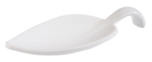 APS Fingerfood-Löffel -LEAF-, 10 x 4,5 cm, Höhe: 1,5 cm, Melamin, weiß, VE: 50 Stück, 83887
