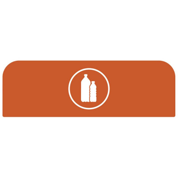 STEIN HGS Configure Recycling-Station Hinweistafel Kunststoff, orange, 87 Liter, NL, 84084.0012