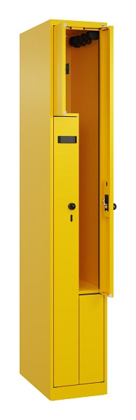 C+P Z-Spind Evolo PLUS, 2 Fächer, 1850x300x500mm, 1023/1023, Drehriegel, 049003-102 S10016