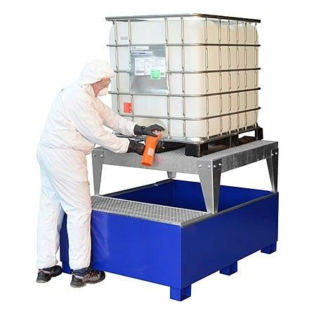 Cemo IBC-Auffangwanne GS1a AB1 mit 1 Abfüllbock, lackiert, 10851