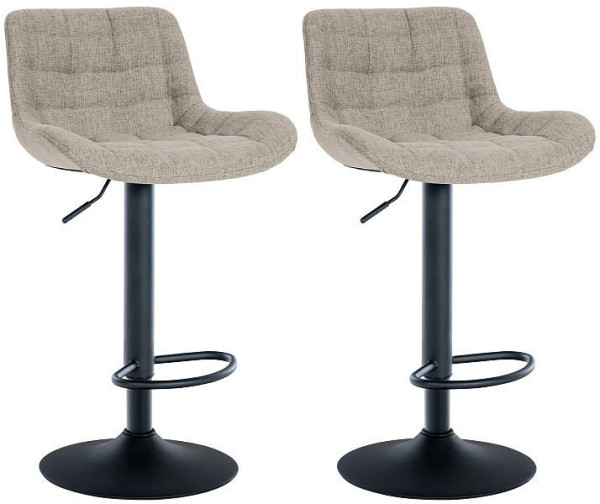 CLP Barhocker Tover Stoff, taupe, VE: 2 Stück, 322341