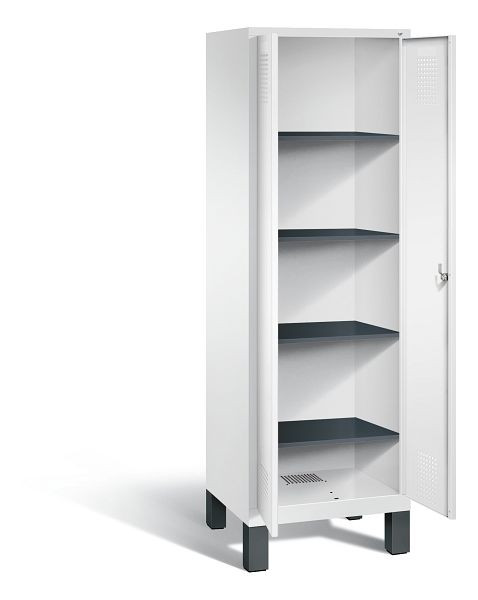 C+P Wäsche-Spind Evolo, H1850xB610xT500mm, Farbe: Verkehrsweiß, 48212-20b S10101