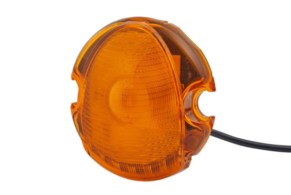 HELLA Blinkleuchte - EuroLED - LED - 12/24V - Anbau/Schraubanschluss - Lichtscheibenfarbe: gelb - 2500mm - offene Kabelenden - hinten, 2BA 959 822-601