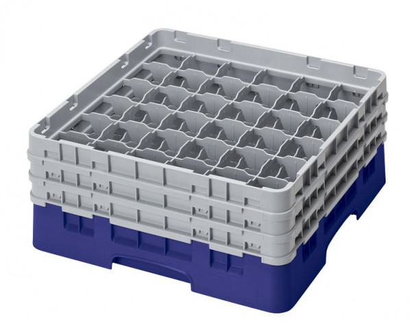 Cambro Spülkorb mit 36 Fächer Camrack® 17,4 cm Marineblau, 36S638186
