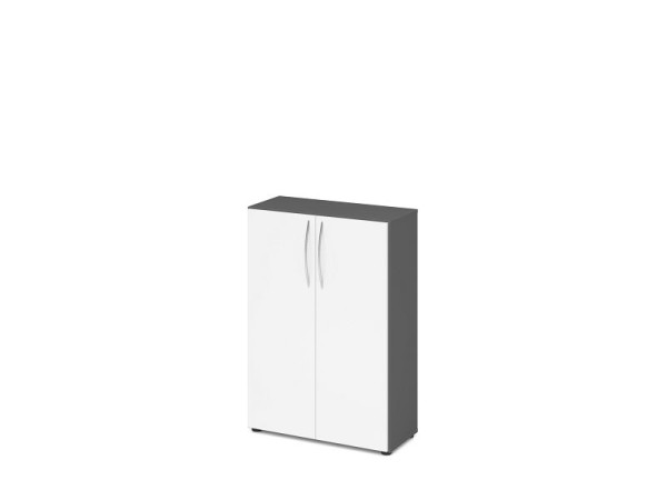 Hammerbacher Schrank 3OH 34, 6cm tief BM Graphit/Weiß, V4550/G/W/BM