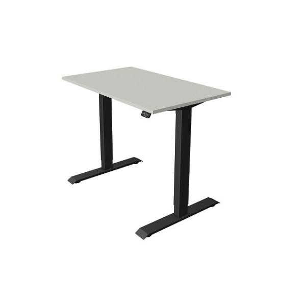 Kerkmann Kompakttisch B 1000 x T 600 mm, elektrisch höhenverstellbar von 740-1230 mm, lichtgrau, 10180111