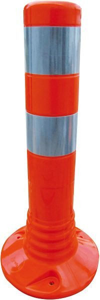Schake Flexipfosten rot weiß reflektierender Streifen Ø 80 mm, Höhe 450 mm Ø 80 mm, PUR, 2 reflektierende Streifen, inkl. 3 Schrauben und Dübel, 412214