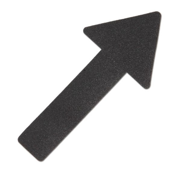 m2 Antirutschbelag Hinweismarkierung Verformbar schwarz Pfeil 130x280mm, VE: 10 Stück, M2SV10P1