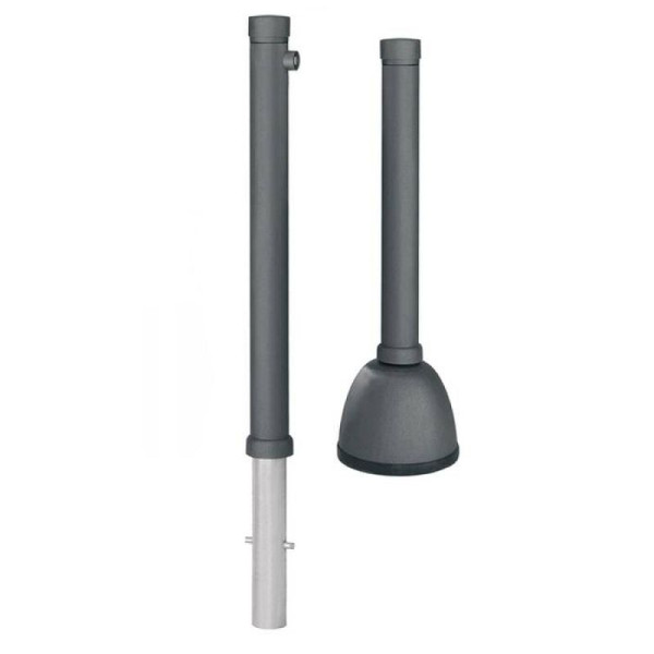 Stein HGS Pfosten -Stil-, Feststehend und austauschbar, zum Einbetonieren, inkl. Bodenhülse, ohne, 14343-00