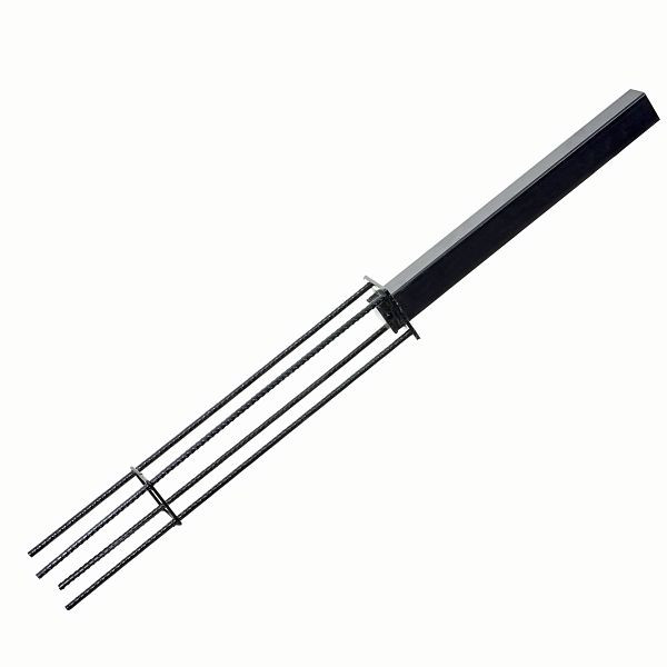 Mendler Bodenhülse für Sarthe-WPC-Pfosten, Bodenanker Erdanker, verzinkt, 64887