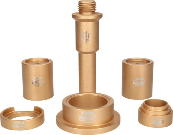 KS Tools Erweiterungssatz zum Auswechseln von Achsschenkelbolzen für Mercedes, 6-teilig, 440.0600