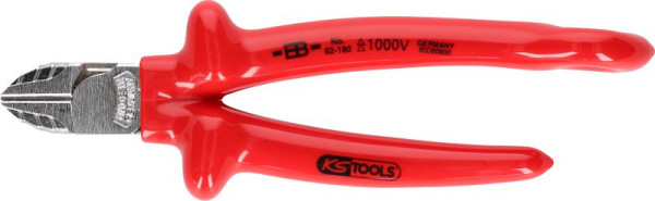 KS Tools 1000V Seitenschneider mit Sicherungsöse für Sicherheitsleine, 117.2204