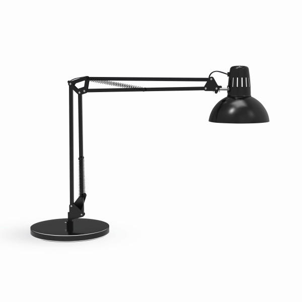 MAUL LED Tischleuchte MAULstudy mit Standfuß, mit Leuchtmittel E27, schwarz, 8201090