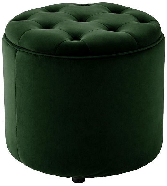 CLP Sitzhocker Pantin Samt, grün, 312645, 4251756406387