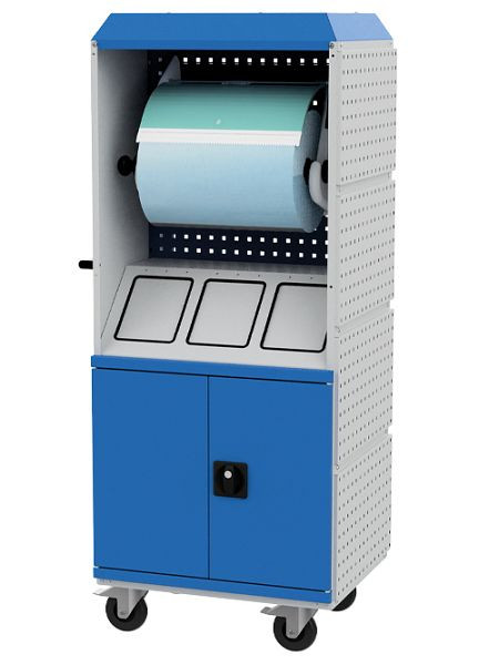 Bedrunka+Hirth Kubik 5S Reinigungsstation, Maße (BxTxH): 690 x 530 x 1690 mm, Innen: 3 x Müllsammlern aus verzinktem Stahlblech, 86.CLEAN5S-2