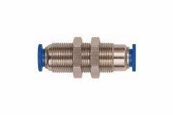 Riegler Gerade Schott-Steckverbindung, selbstabsperrend (Druck max. 10 bar), 110211