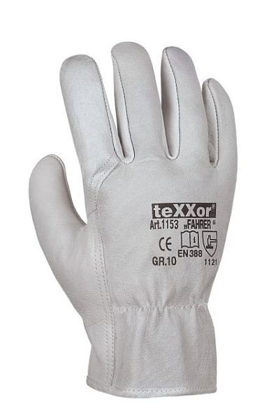 teXXor TOP Rindnappaleder-Handschuhe "FAHRER", Größe: 9, VE: 12 Paar, 1153-9