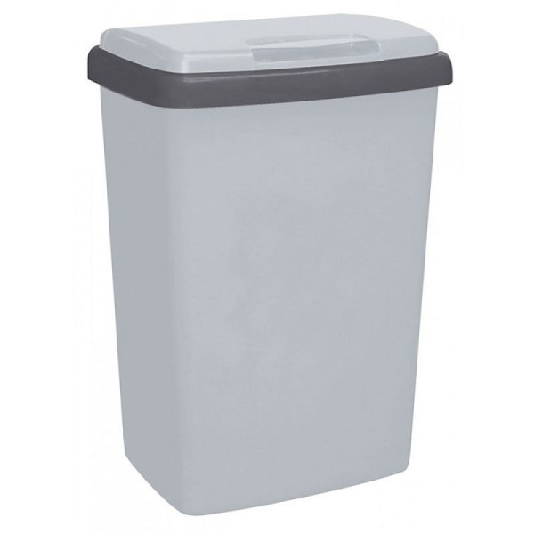 STEIN HGS Top-Fix Abfallbehälter, grau, Kunststoff, 83539.0001