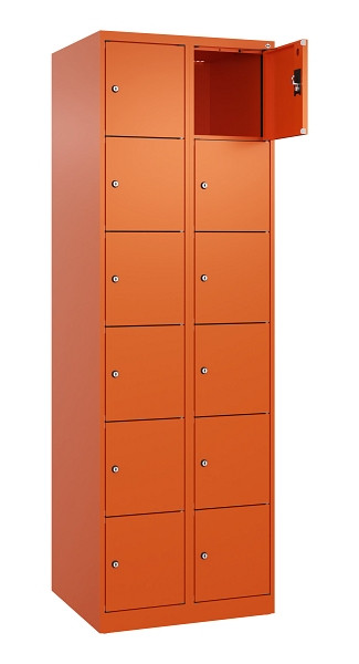 C+P Schließfachschrank Evolo PLUS, 12 Fächer, 1850x600x500mm, 2004/2004, 049000-206 S10023