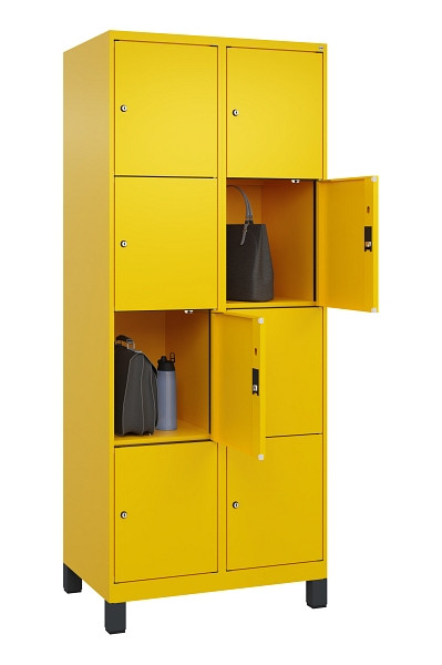 C+P Schließfachschrank Evolo PLUS, mit Füßen, 8 Fächer, 1950x800x500mm, 1023/10, 049010-224 S10022