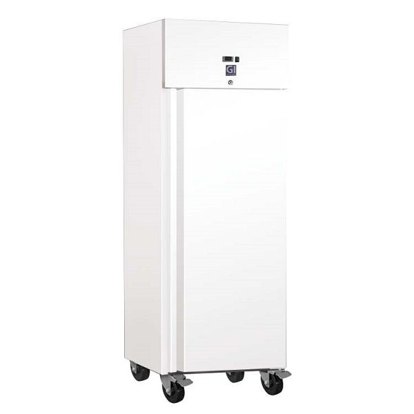 Gastro-Inox weißstahl 600 Liter Kühlschrank statische Kühlung mit Ventilator, 201.020