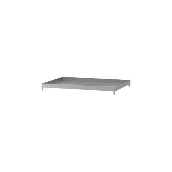 hofe Wannenboden mit 4 Fachbodenträger, verzinkt, Fachlast 200kg pro Boden, 1000 mm breit, Z10060W/040