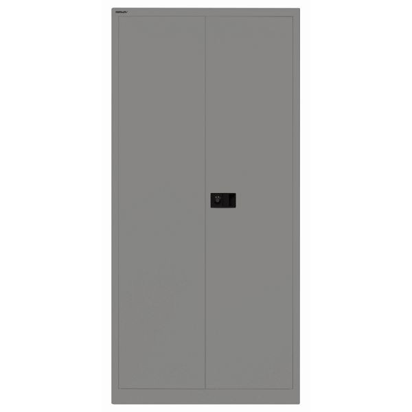 Bisley Flügeltürenschrank UNIVERSAL, 4 Fachböden für 5 Ordnerhöhen, Breite 914 mm, Tiefe 500, mit verzinkten Fachböden, 649 slate, HC782S4G649