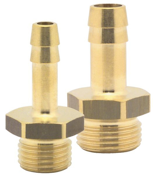 ELMAG Schlauchtülle mit, Außengewinde, AG 3/8',9 mm, Messing, 2 Stück, 46067