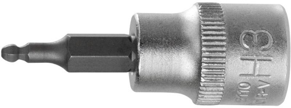 SW-Stahl Schraubendreheinsatz, 3/8", Innensechskant, 3 mm, mit Kugelkopf, 05570L
