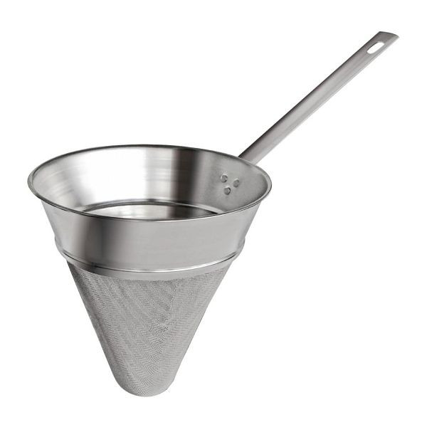 Tellier Gobel Feinsieb Chinois 200mm, ermöglicht das Filtern von Saucen, Brühe, Sirup und mehr, HS515