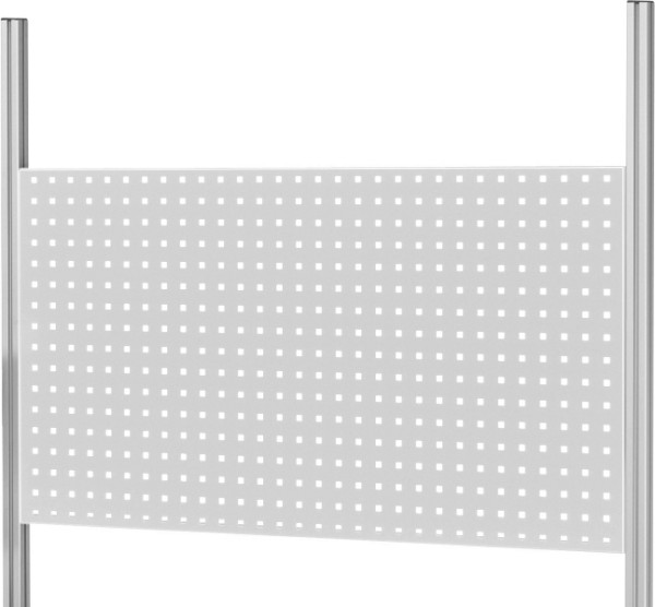 RAU Lochplatte E, B1800(1684)xT40xH650mm, RAL7035, E-LP1800-650.12