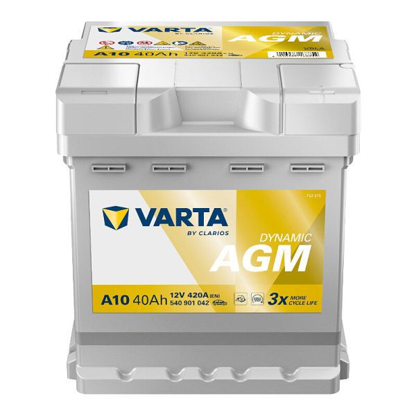 VARTA A10 Dynamic AGM Autobatterie 12V 40Ah 420A, 540901042