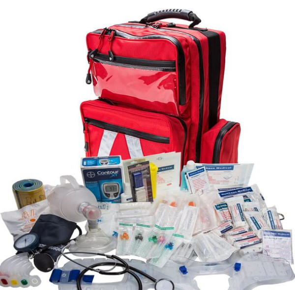 MBS Medizintechnik Notfallrucksack Professional mit Füllung DIN 13155 SAN, 103603