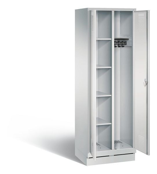 C+P Putzmittel-Spind Evolo, H1800xB610xT500mm, Farbe: Lichtgrau, 48160-20 S10066