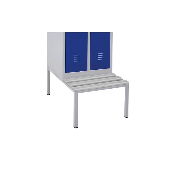 Lüllmann Sitzbankuntergestell, Sitzauflagen PVC grau, 400 x 1185 x 800 mm, lichtgrau, 524160LG