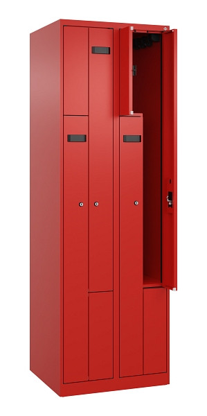 C+P Z-Spind Evolo PLUS, 4 Fächer, 1850x600x500mm, 3020/3020, Zylinderschloss, 049003-204 S10048