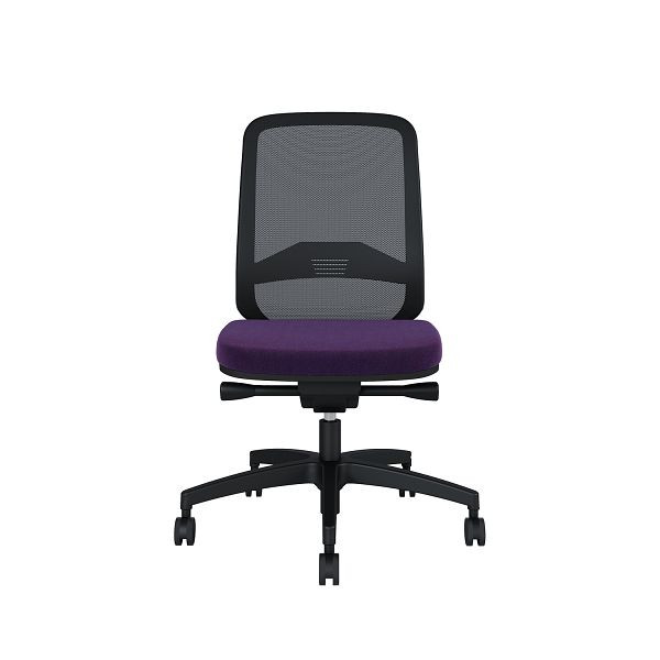 Bisley Bürodrehstuhl Bali, Rückenlehne aus Netzbezug Kunststofffußkreuz, TN9406 plum, BALIKRT0015TN9406