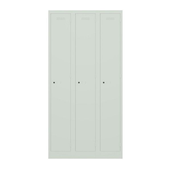 Bisley Garderobenschrank Primary Locker, 3 Abteile, 644 portland, PL3050T1644