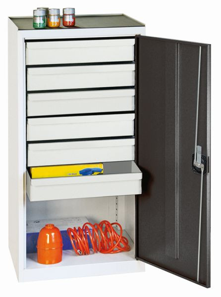 stumpf Werkzeug- und Materialschrank Serie 2000, 7035/7016, 6 Schubladen, 2001671