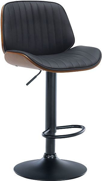 CLP Barhocker Nova Kunstleder schwarz, walnuss/schwarz, 322080